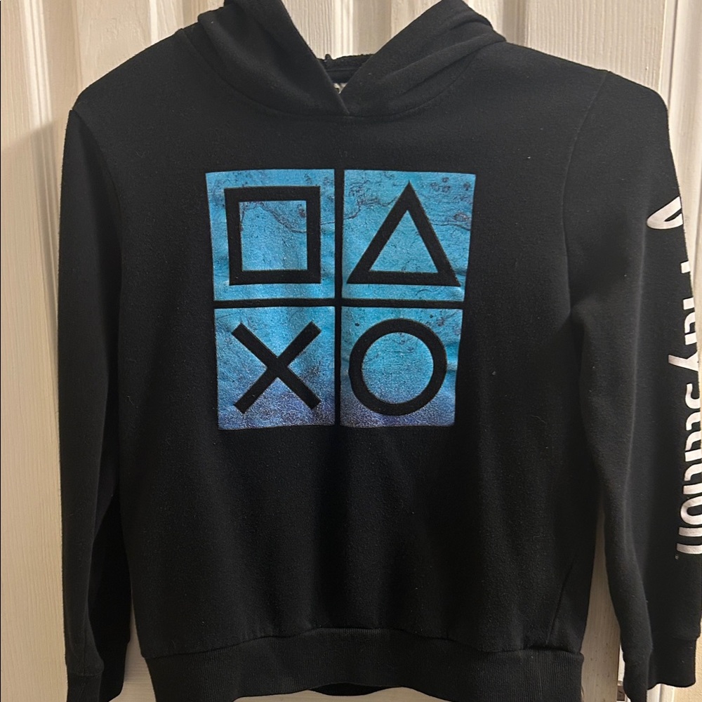 Sony Black Hoodie with White Logo